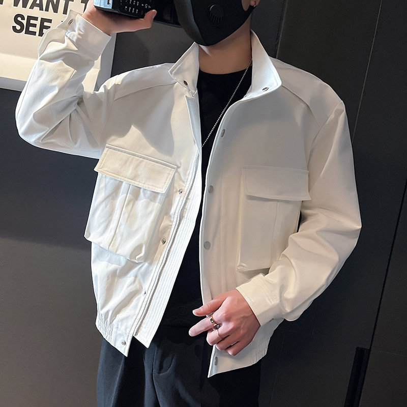 2024 Work Jacket Men's Super Good-looking Trendy Brand Baseball Suit Spring and Autumn Men's Casual Aviator Jacket