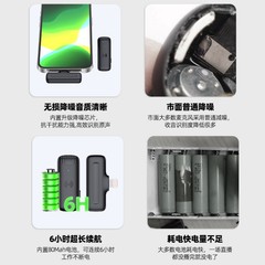 Cross-border exclusive J13 wireless lavalier microphone cockpit charging 2-in-1 live broadcast video recording microphone