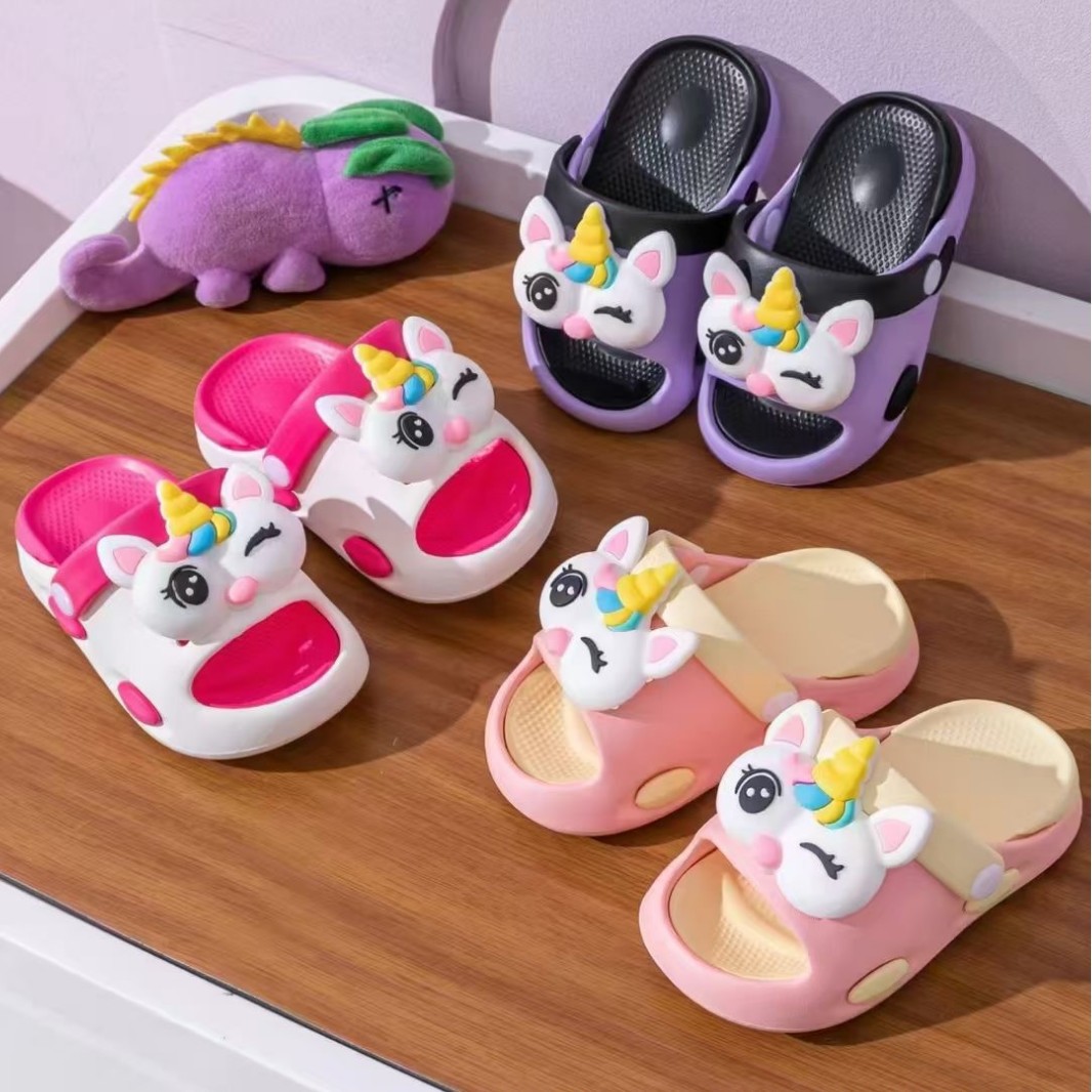2025 New Children's Eva Sandals Summer Cartoon Slippers for Boys and Girls Soft Bottom Anti-Slip Baby Sandals Multiple Choices