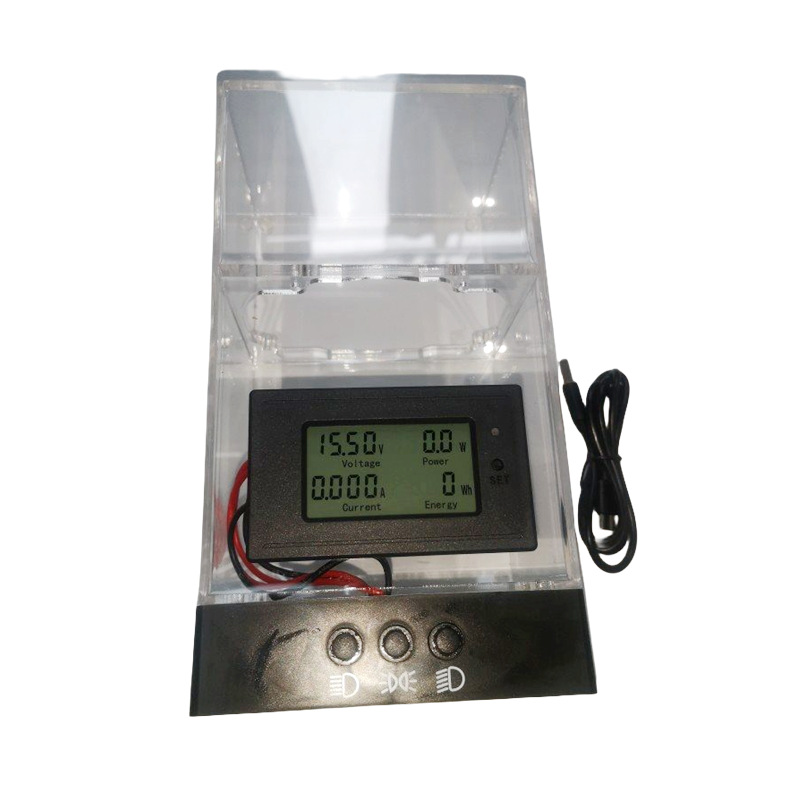 Caja de prueba de lente de luz dual LED de 3 pulgadas para automóviles, caja de visualización de un botón para controlar láser de luz cercana y alta