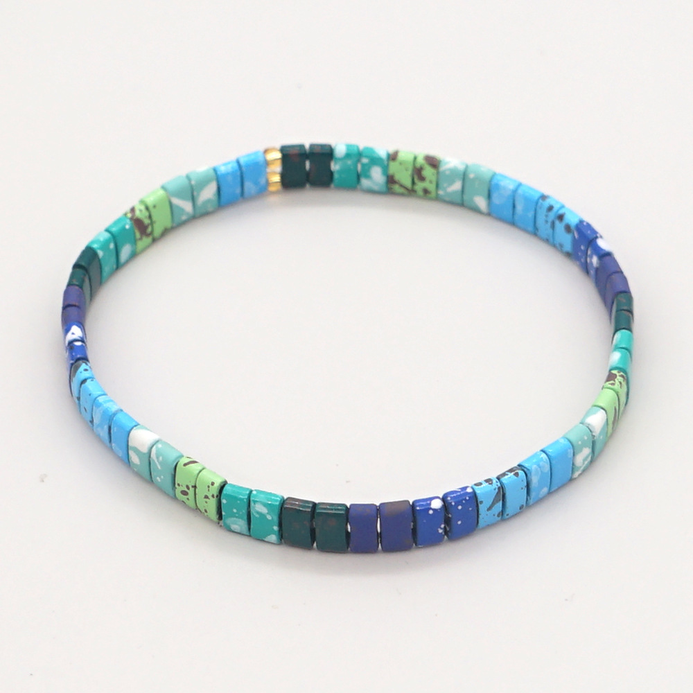 Nihaojewelry Wholesale Jewelry Bohemian Multi-layered Woven Colorful Paint Beaded Bracelet display picture 60