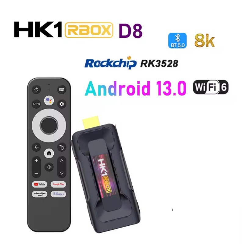 Hk1Rbox D8 Android 13.0 Network Set-Top Box Tv Box Rk3528 Bt5.0Wifi6 Hd 8K