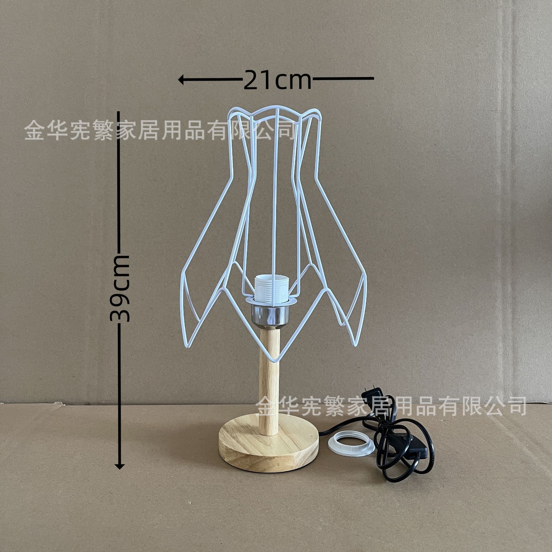 꽃병 철제 프레임 + 21개의 높은 통나무 베이스