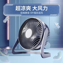 桌面小风扇静音办公室插电风扇小型大风家用桌上学生宿舍便携台式