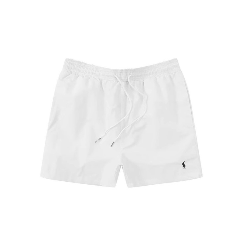 Summer Rl Logo Embroidered Polo Shorts Men's Surfing Quick-Dry Three-Quarter Pants Sports Beach Shorts Men's Casual Short Style