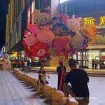 绑腿红新摆摊玩具发空充婴儿气球批卡通铝膜氦气儿童网会飞