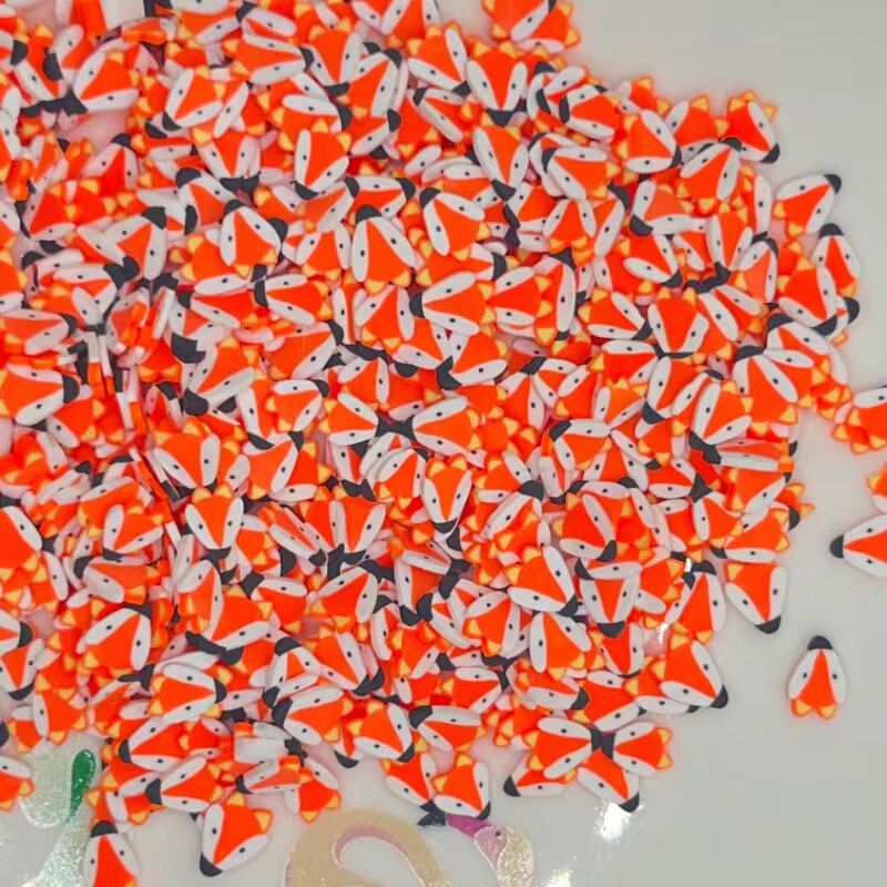Soft pottery Fox animal diy soft pottery crafts creative jewelry multi-style custom supply 2cm * 2mm