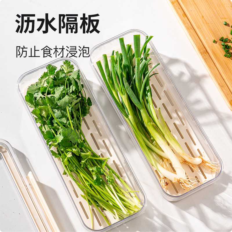 Caja de conservación de cebolla, cilantro, caja de almacenamiento de refrigerador, fideos colgados de grano alimenticio, verduras, acabado y almacenamiento, artefacto mágico