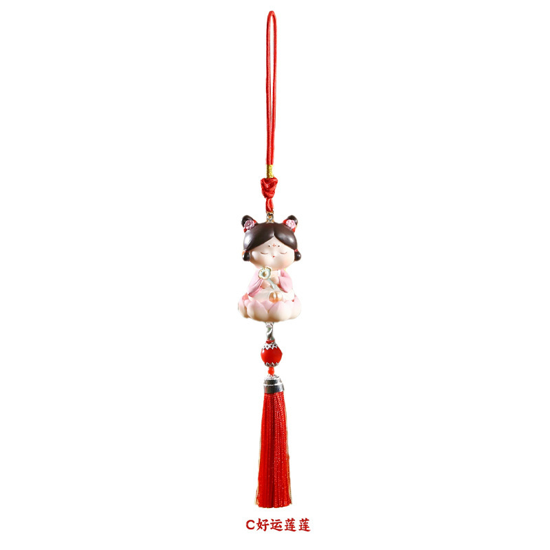 かわいい小動物ストラップ一家三口貼りキーホルダー携帯電話の飾り車のアクセサリー卸売り|undefined