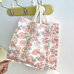 新款粉色櫻花服裝店袋購物袋禮品袋清新可愛加厚塑料手提袋化妝品