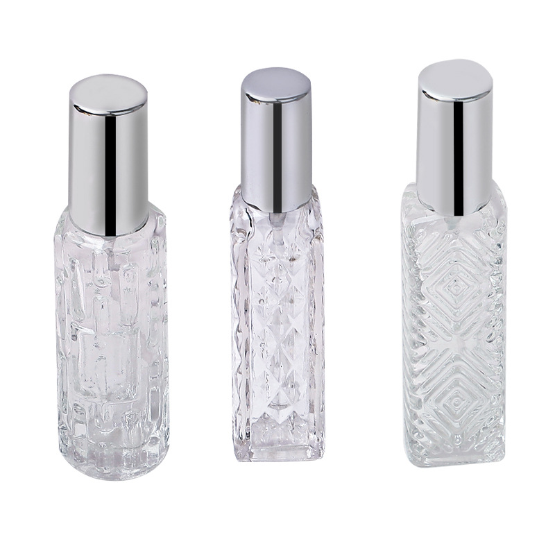 10ml botella de vidrio de perfume boquilla electroquímica de aluminio cosméticos sub-embalaje Botella vacía botella de spray de perfume Yiwu ventas directas de la fábrica