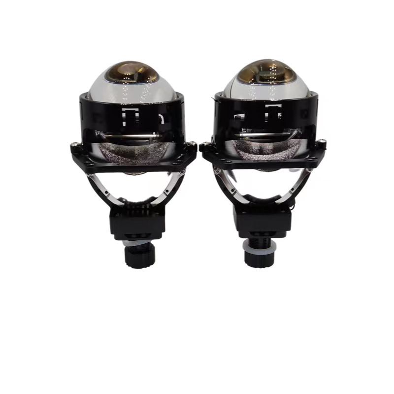 Coche LED faro incorporado en la unidad sin pérdidas de película Azul Super brillante foco de luz doble lente integrada linterna del coche