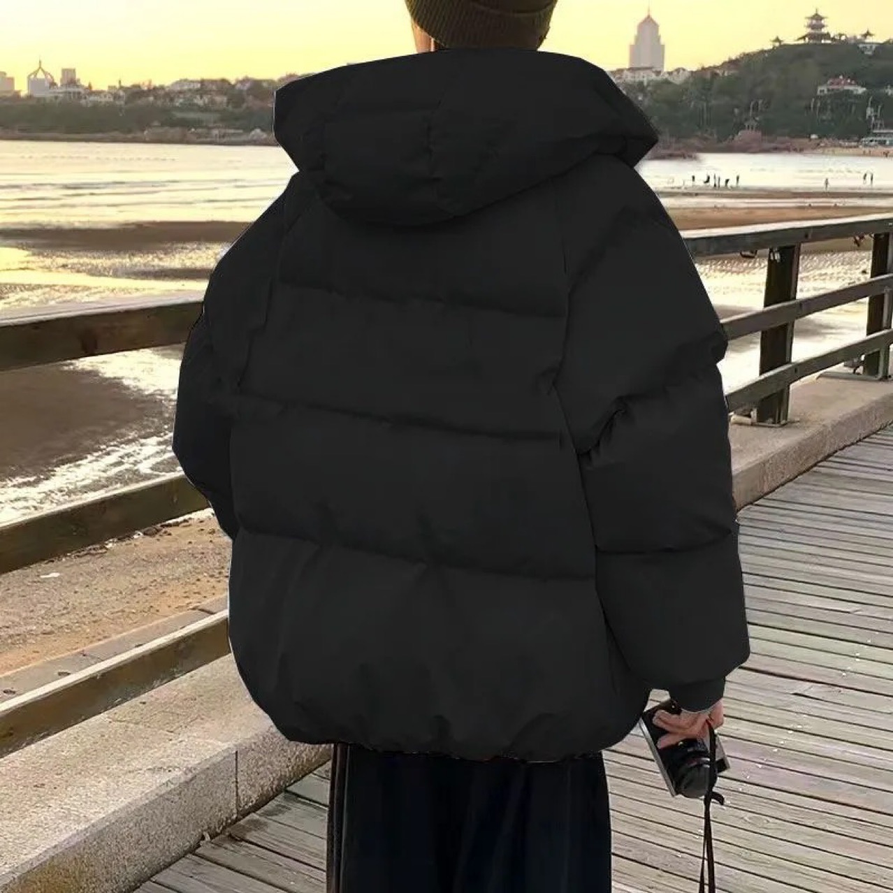 Algodón de moda masculino invierno de moda masculina de moda espacial de moda masculina chaqueta de algodón de moda casual chaqueta de algodón adolescente