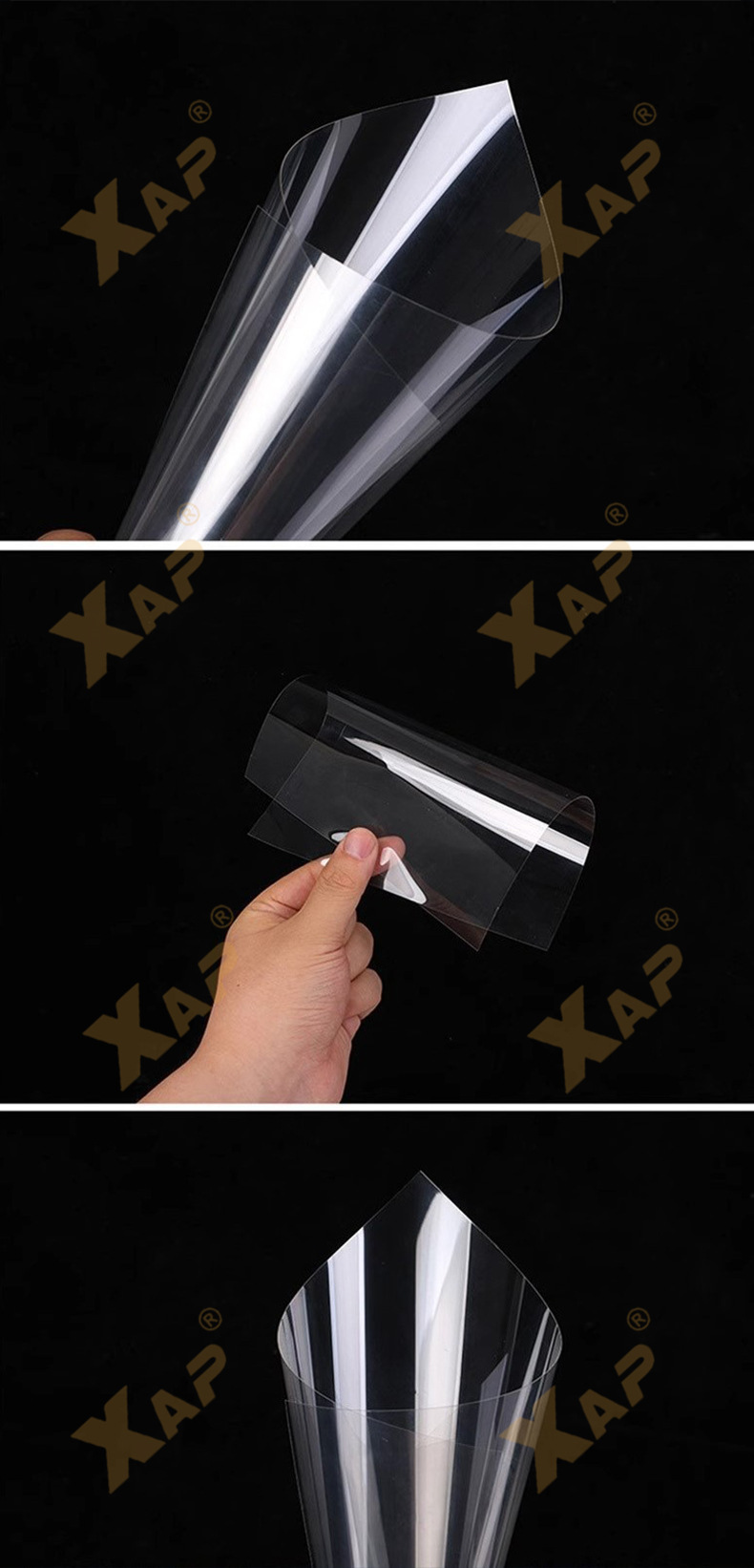 Cross-border Transparent Self-healing Safety Window Film Car Front Window Glass Sunscreen Scratch-resistant TPU Glass Armor Film
