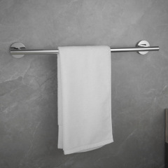 304 Stainless Steel Towel Bar Bathroom Hook Hotel Engineering Thickened Polished Towel Rack Bathroom Wall Mount