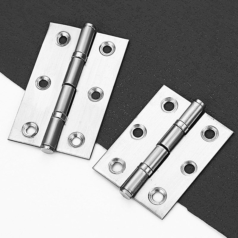 Acero inoxidable cojinete bisagra pequeña 2 pulgadas silenciosa arena negra 2,5 pulgadas bisagra de ventana de puerta gruesa 3 pulgadas plegables de puerta 5 pulgadas