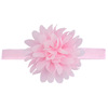 Children's ultrasonic hair accessory, shiffon cloth, elastic headband, European style, flowered, wholesale