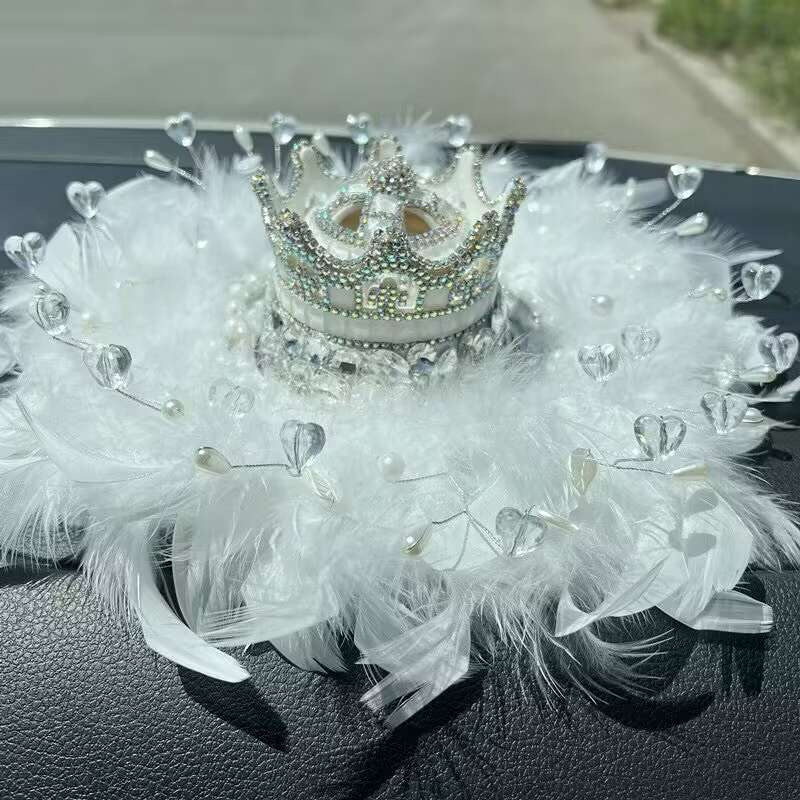Corona de diamantes, asiento de perfume de coche, decoración de coche, regalo de niña, decoración de coche, aromaterapia de coche, fresca y duradera