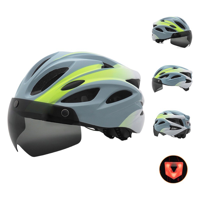 New magnetic suction goggles bicycle helmet breathable adult sports road mountain bike riding helmet wholesale