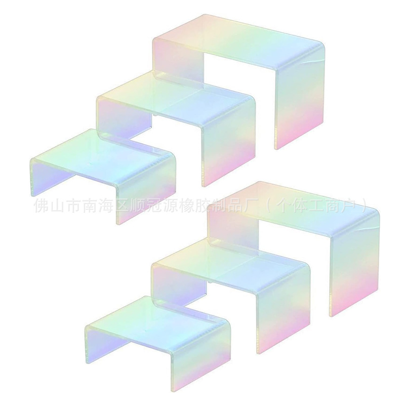 亚克力3件套珠宝展示架饰品摆放支架手办收纳架护肤品置放架鞋架