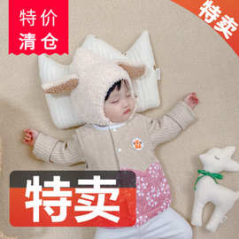 2023新款婴儿灯芯绒马甲夹棉冬季宝宝保暖背心儿童加厚坎肩外出服