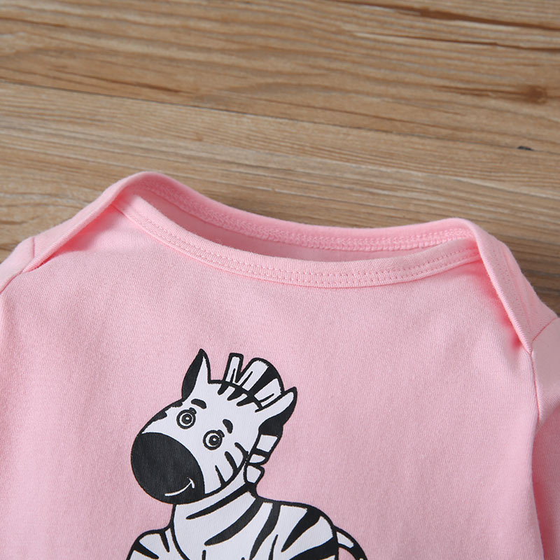 jersey de moda de tres piezas con estampado de animales para bebspicture5