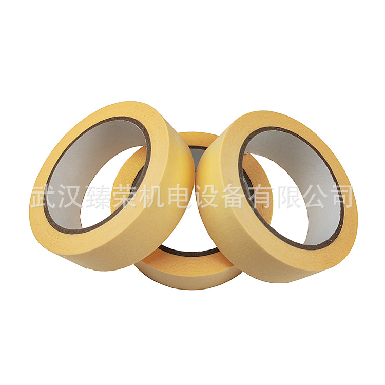 美纹纸胶带黄色白色耐高温工厂批发耐磨绝缘工厂直供