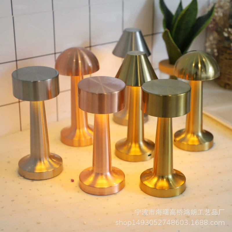 Ретро металлическая настольная лампа бар лампа грибная лампа кафе гантель светильники