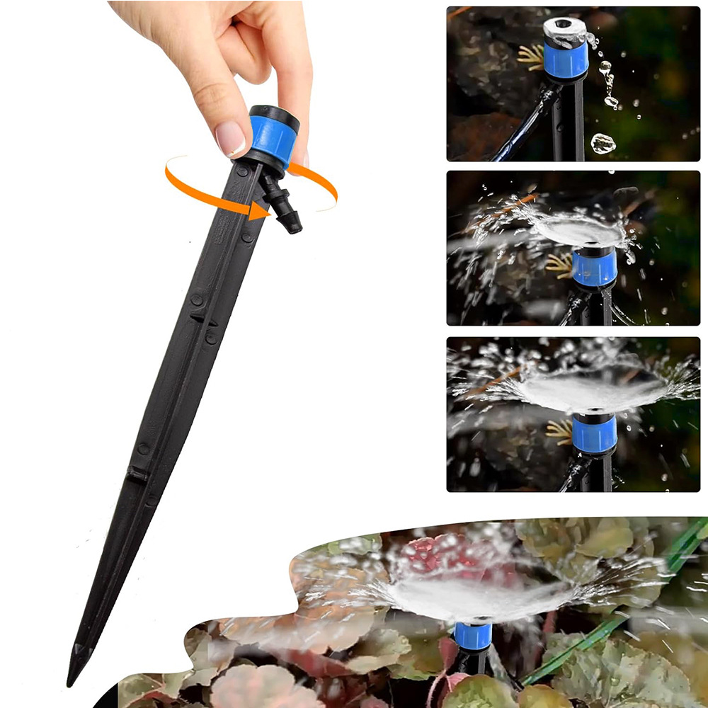 Comercio exterior venta caliente horticultura sistema de riego de riego de goteo conjunto de riego de árboles frutales accesorios de micro pulverización riego de flores automático