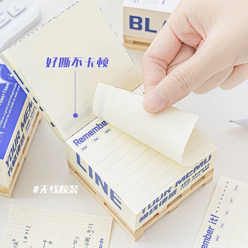 Wooden note for students, high quality sticker, scheduler