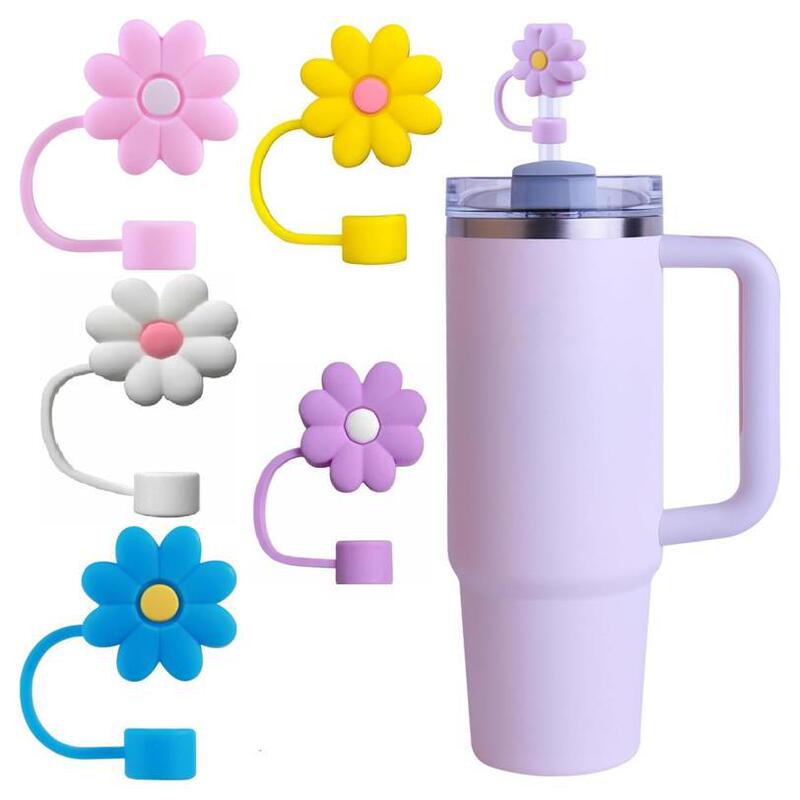 One-piece straw cap Stanley Cup Snowman Cup Ovala Cup and other flower cap Reusable straw hat