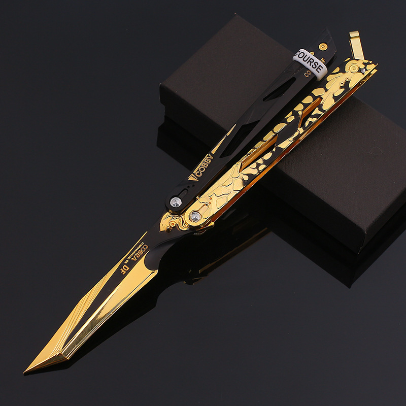 Delta Peripheral Shadow Blade Butterfly Blade of Mercy Gift Set Dark Warrior Hand-Swinging Sword Practice