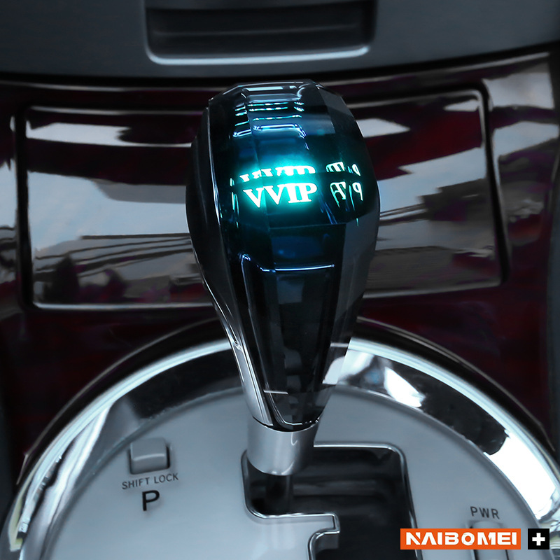 Adecuado para Toyota Mazda Mitsubishi Lexus coche especial cabeza de engranaje cristal con luz la lámpara modificación image 11