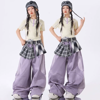 爵士舞女童服装潮酷时髦少儿jazz女团走秀女孩嘻哈街舞六一演出服
