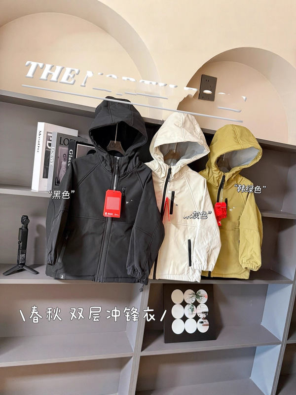 090108秋冬款童装男童儿童复合一体绒登山服防风外套冲锋衣|undefined