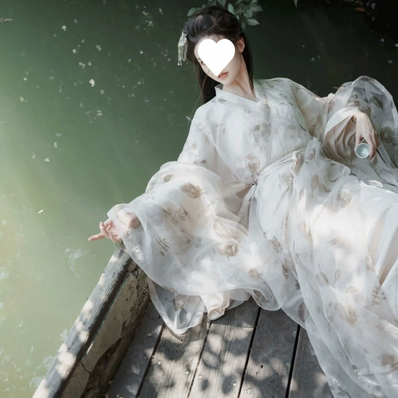 Wei Jinyun Yanzhi 服 ханьфу, холодный древний стиль, взрослая модель, новая продвижённая модель с большими широкими рукавами, крафтовое окрашивание, костюм весна-лето