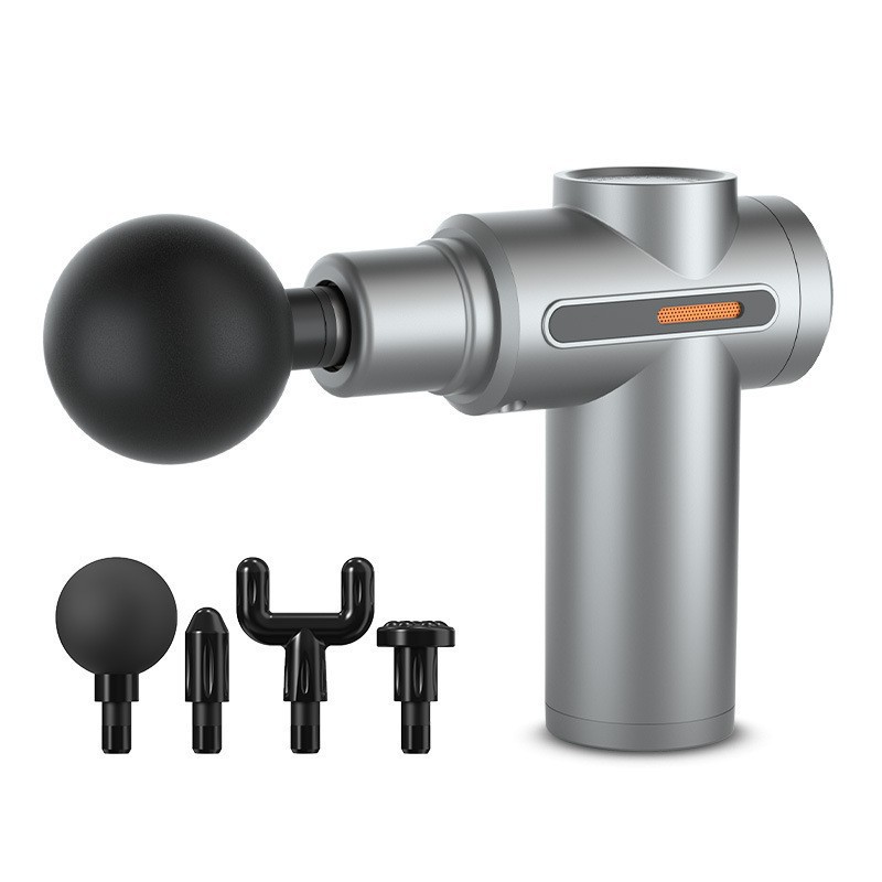 Mini pistola de fascia de masaje recargable pistola de fascia portátil cabezal de masaje masajeador eléctrico fitness relajación muscular