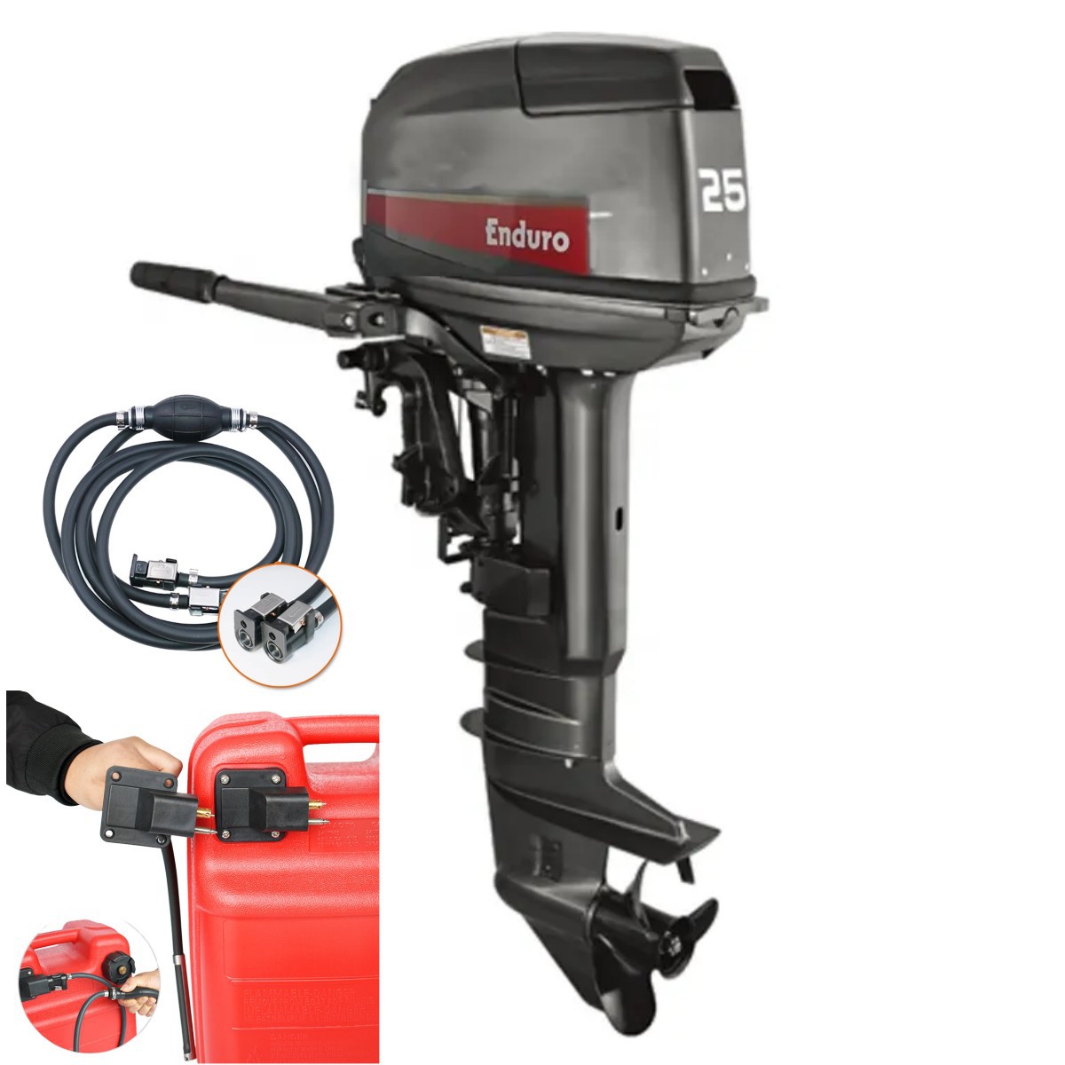 Hot Selling 2 Stroke 25hp Outboard Engine Long Shaft Boat En