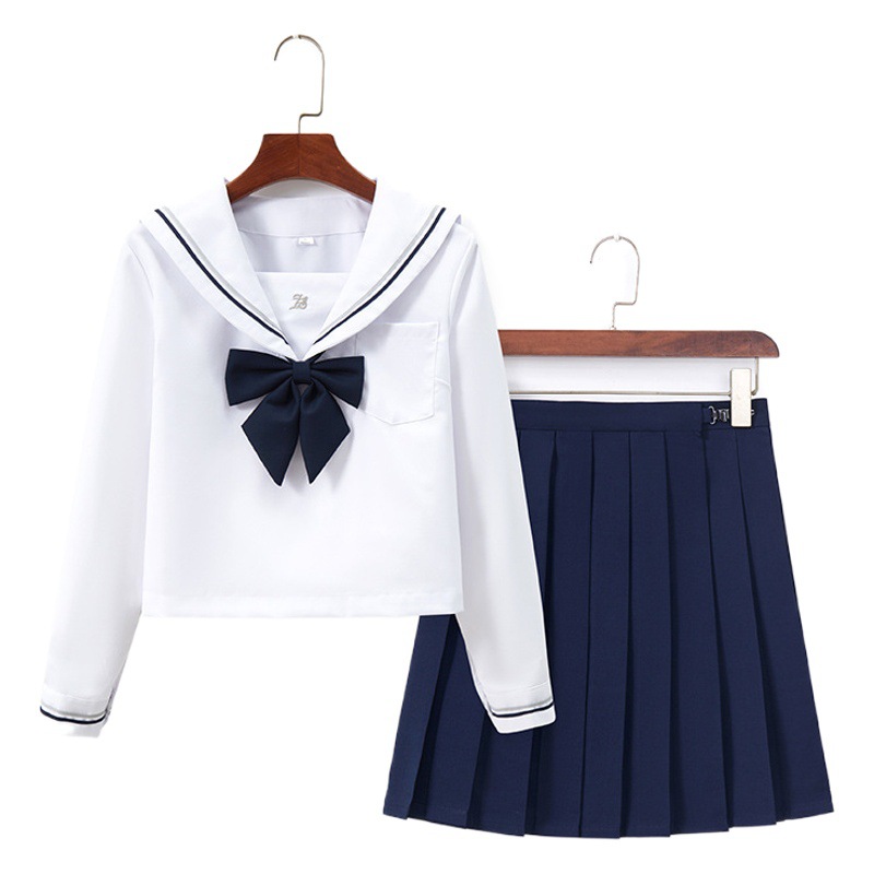 Factory on behalf of the package after-sales shore Beijing jk uniform suit sailor suit basic pleated skirt academic style jk suit