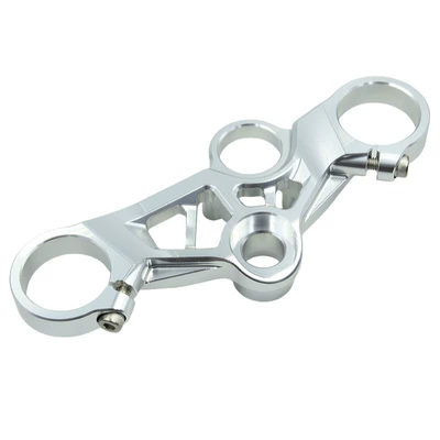 Applicable to Yamaha R3 modification 2019-2023 accessories upper plate Samsung handlebar handle lower separation handle (Motorcycle frame) - silver-up-to-samsung