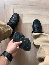 方头训练拳击鞋男女同款潮牌复古德比鞋夏季透气英伦风真皮乐福鞋