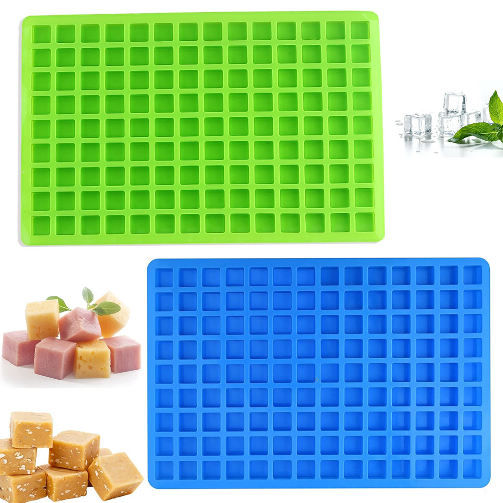 126 cuadrados de hielo 409 molde de silicona de chocolate molde de hielo DIY galletas pudín molde de horneado