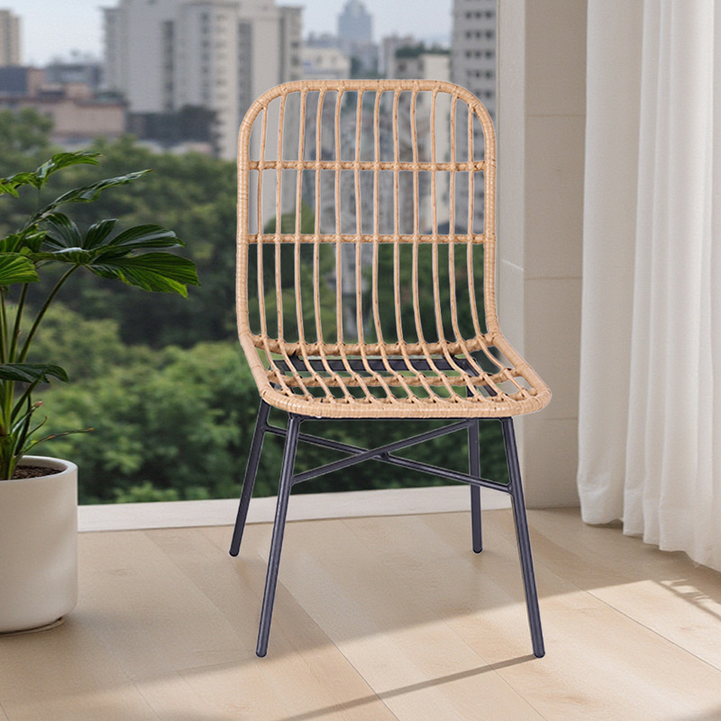 Fabricante directo de sofá de caña al aire libre combinación de patio de casa sofá de ocio mesa de té de aluminio moderno muebles simples