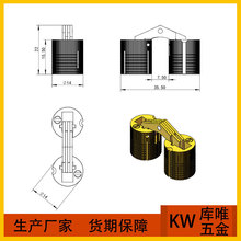 14 纯铜铰链一字暗藏铰链水桶铰暗铰180度纯铜合页家具装饰盒铰链