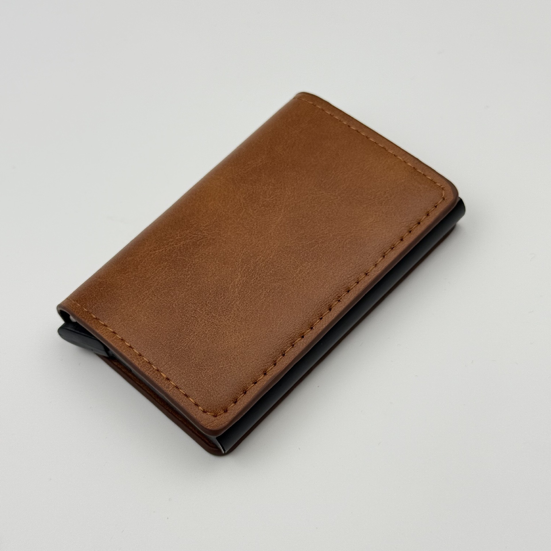 Explosiones transfronterizas bolsa de tarjetas RFID antirrobo cepillo antimagnetizante aleación de aluminio tarjeta bancaria cubierta bolsa de tarjetas metálicas fabricantes de comercio exterior