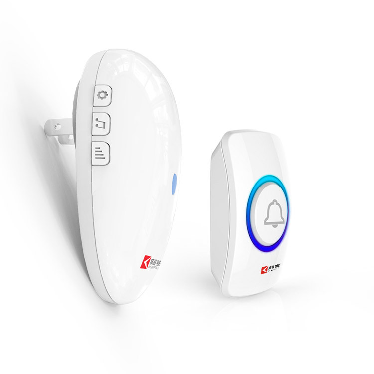 亚马逊跨境无线门铃组合四彩灯闪烁57首音乐选曲商用推荐智能