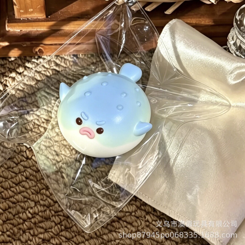 Fat Pufferfish Series <Food-Grade Silicone Squishy Toy, Same Style as on Xiaohongshu, Cream-Like Slow Rebound Fat Pufferfish Series <Food-Grade Silicone Squishy Toy, Same Style as on Xiaohongshu, Cream-Like Slow Rebound
