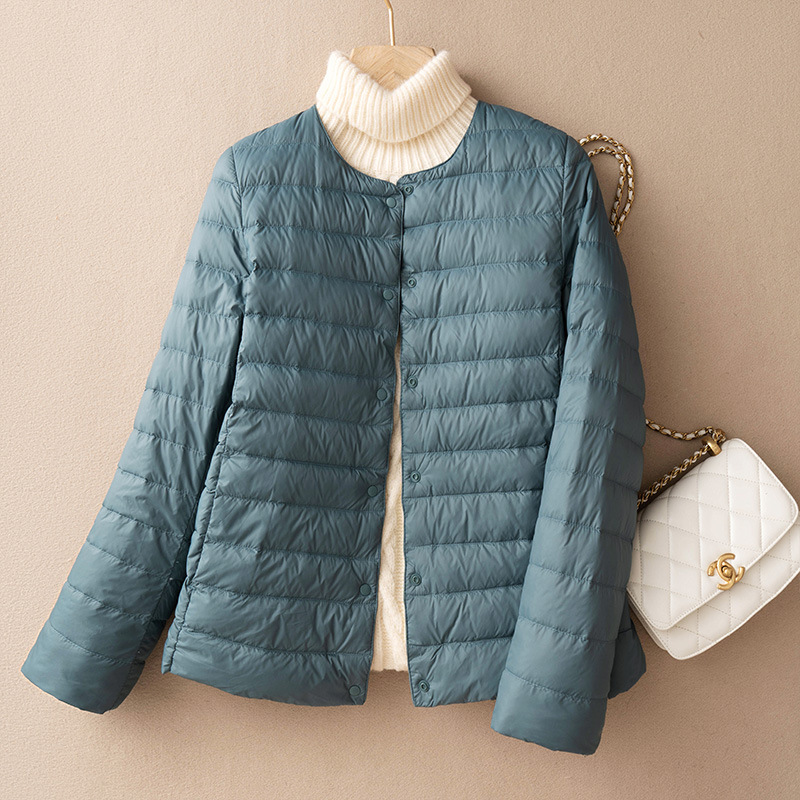 Cross-Border Women's Lightweight Short down Jacket, Portable Inner Liner, 2026 New Autumn and Winter Women's V-Neck Coat Cross-Border Women's Lightweight Short down Jacket, Portable Inner Liner, 2026 New Autumn and Winter Women's V-Neck Coat