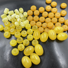 Optimized DIY jewelry accessories: honey amber and millet bead sets, bulk purchase. Old honey amber peace pendant beads, vintage style.