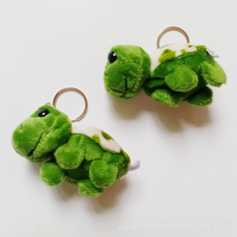 小型8cm亀のぬいぐるみのペンダントグリーン亀のぬいぐるみのバッグの子供のおもちゃ|undefined